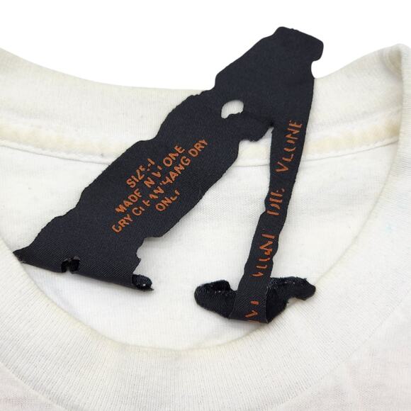 VLONE x Fragment Design FRIENDS Cotton T-Shirt White Large - Preowned - Picture 8 of 8